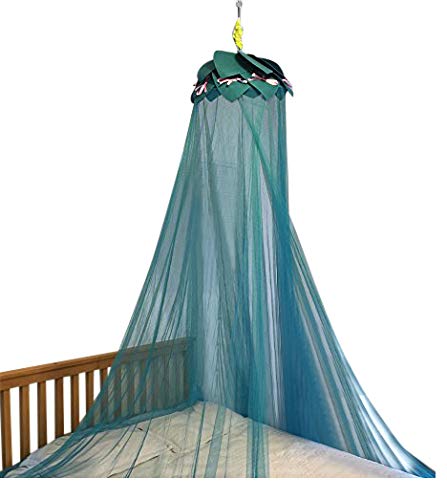 OctoRose ® Lotus Leaf Mosquito Net Bed Canopy - Breathable & Elegant for Bedroom, Dressing Room, Outdoor Events (Teal Blue) | Perfect for Weddings, Glamping & Boho Decor