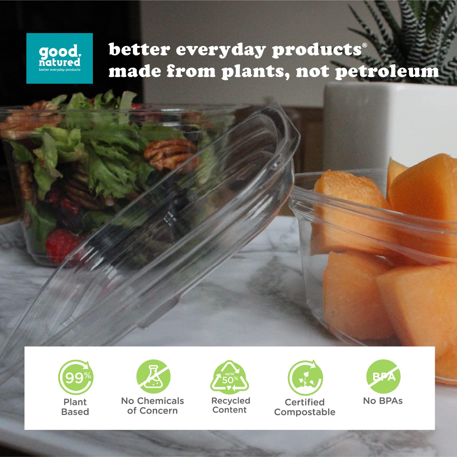 Eco-Friendly 675-Pack Clear Food Storage Lids for 8/12/16/24 oz Deli Containers | 99% Plant-Based, BPA-Free | Perfect for Meal Prep, Leftovers & Commercial Food Packaging