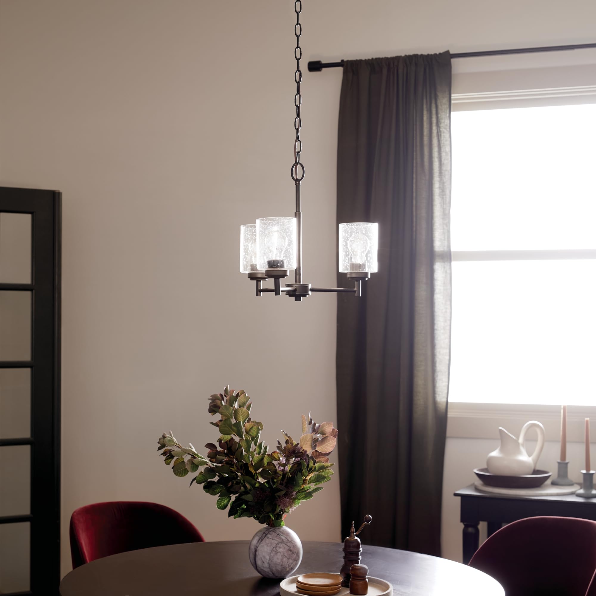 Kichler Winslow 3-Light Black Chandelier - 18