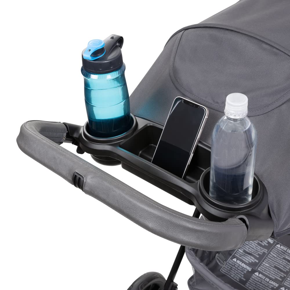 Baby Trend Passport® Cargo Stroller Travel System with EZ-Lift™ PLUS Infant Car Seat - Lightweight Compact Stroller for Travel & Everyday Use, Grey Bamboo | Perfect for Airports, Shopping & Family Outings