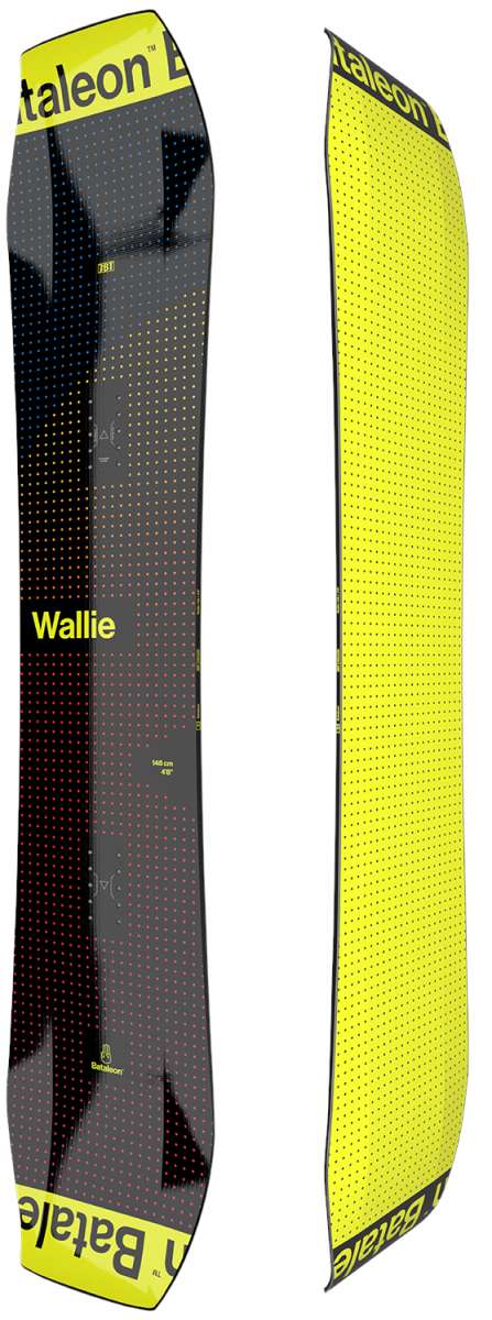 Bataleon Wallie Snowboard 2024 - All-Mountain Freestyle Snowboard for Men & Women | Perfect for Park, Powder & Groomers | Lightweight & Durable Design