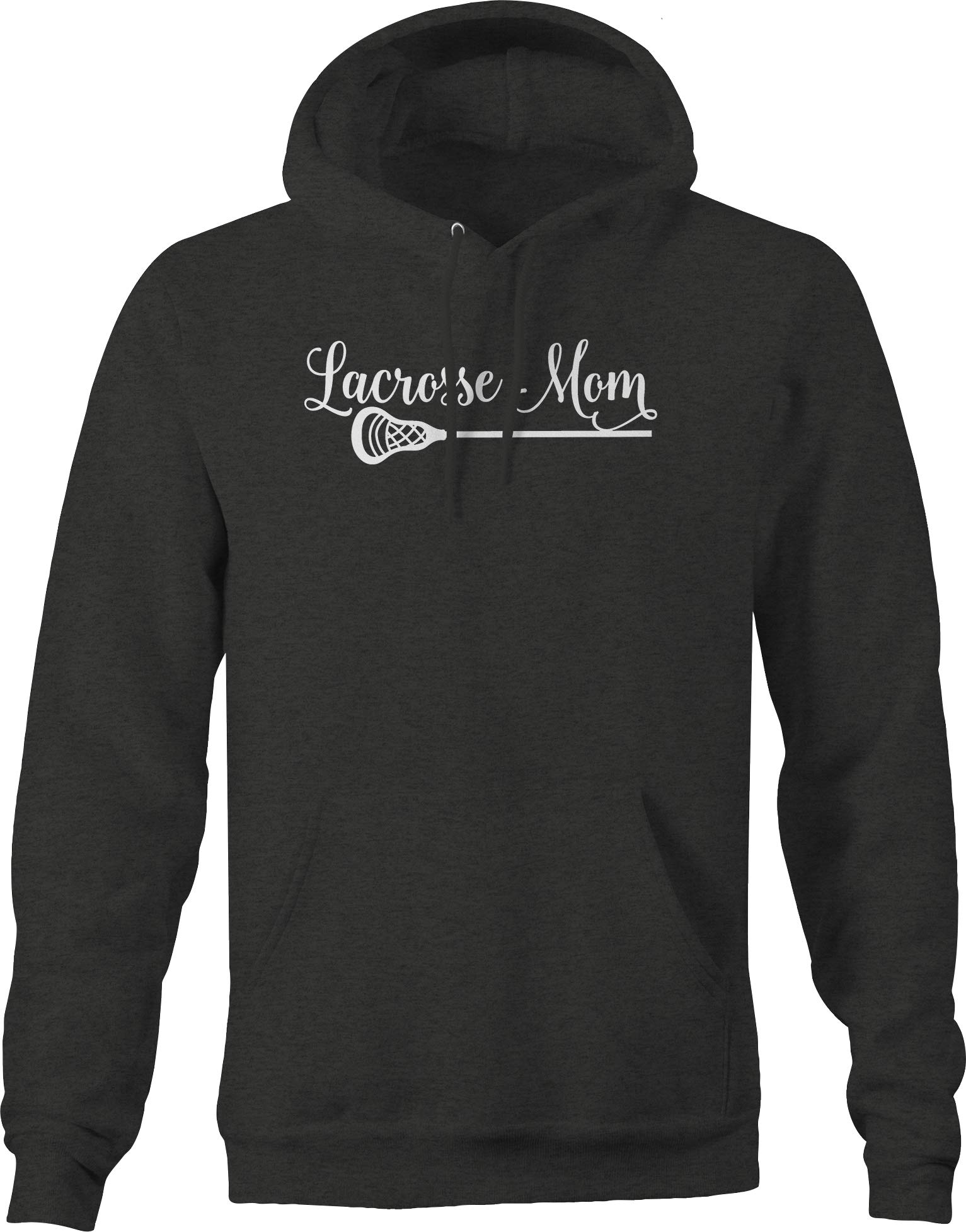 Lacrosse Mom Hoodie for Men - Dark Grey Sports & Recreation Pullover | Perfect for Games, Practices & Casual Wear