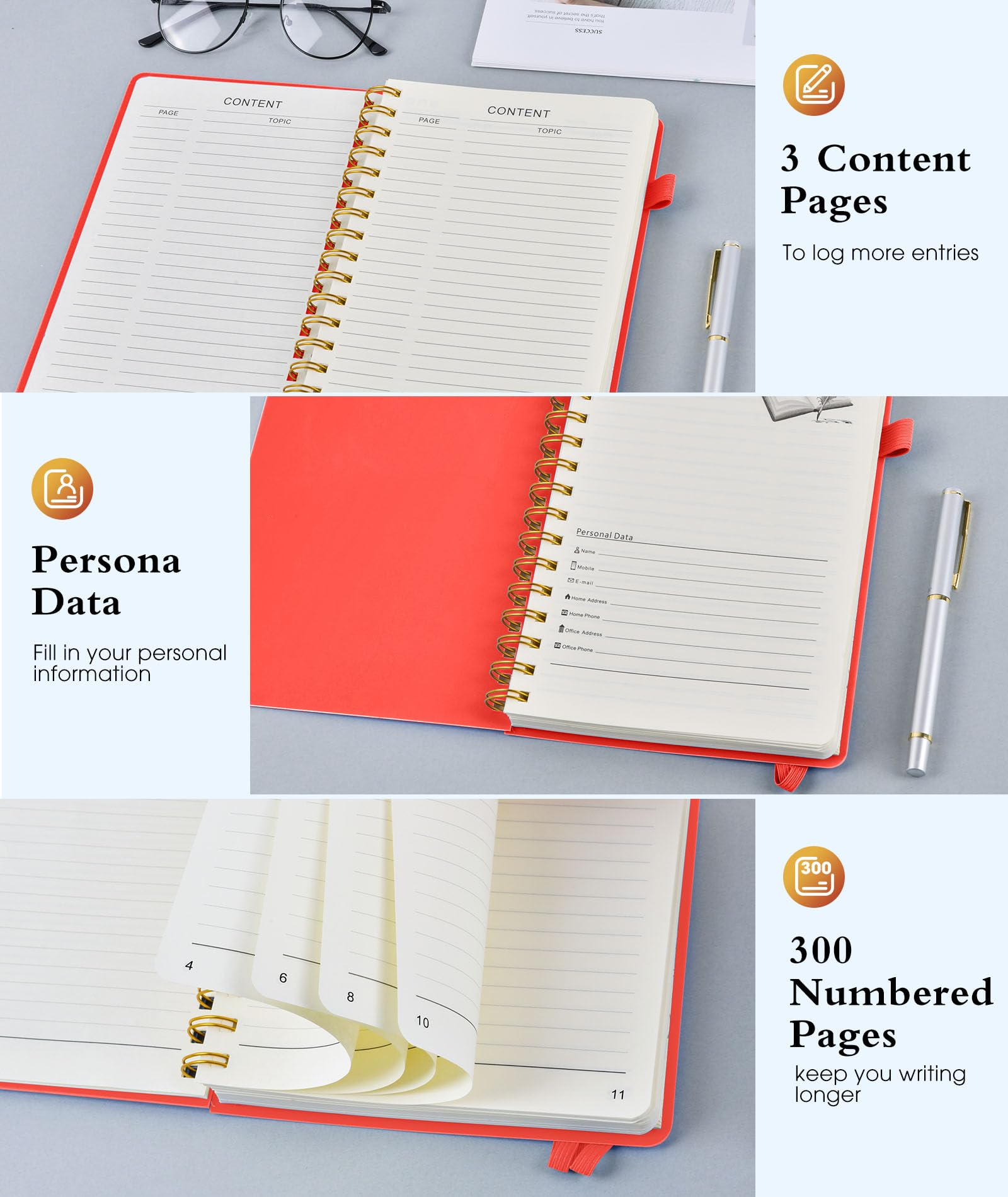 Premium A5 Spiral Notebook - 5.8