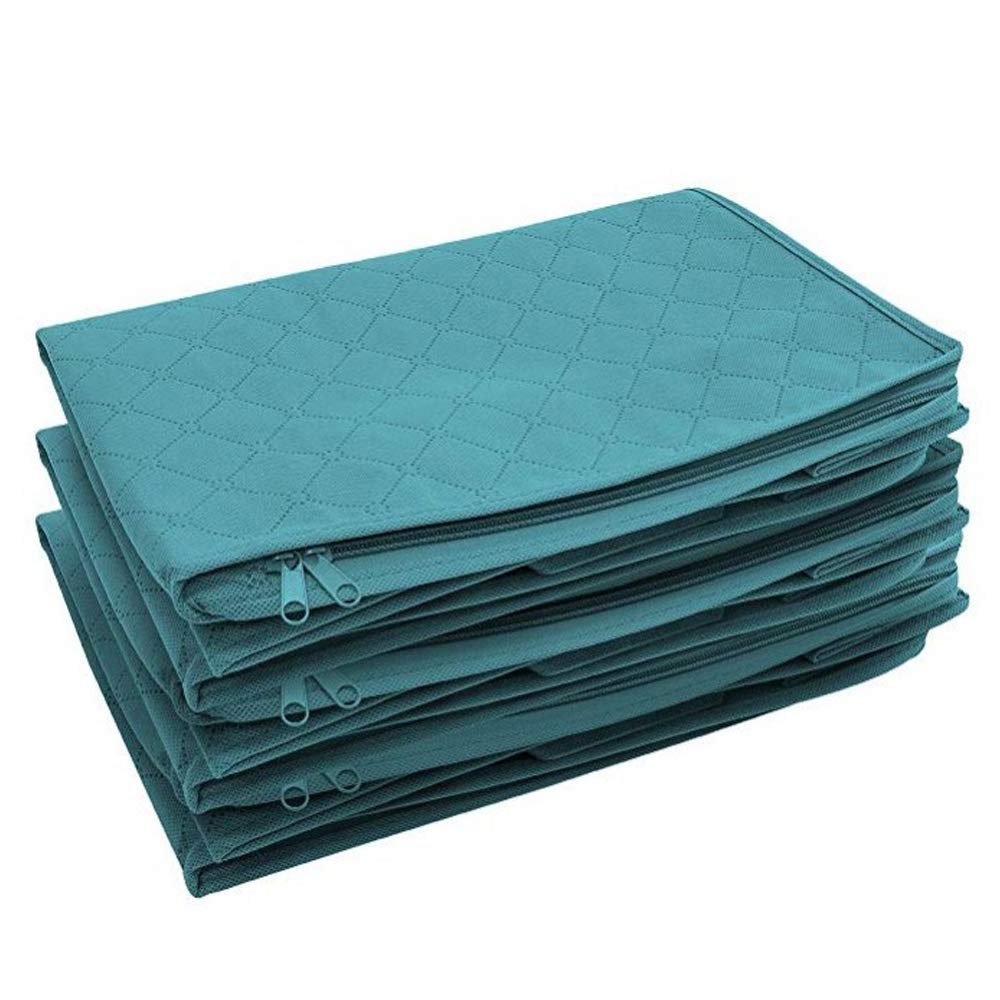 Foldable Storage Box with Zipper - Breathable Non-Woven Fabric Laundry Hamper for Dirty Clothes, Moisture-Proof Quilt Organizer - Perfect for Bedroom Closet, Nursery, Dorm & Travel Storage