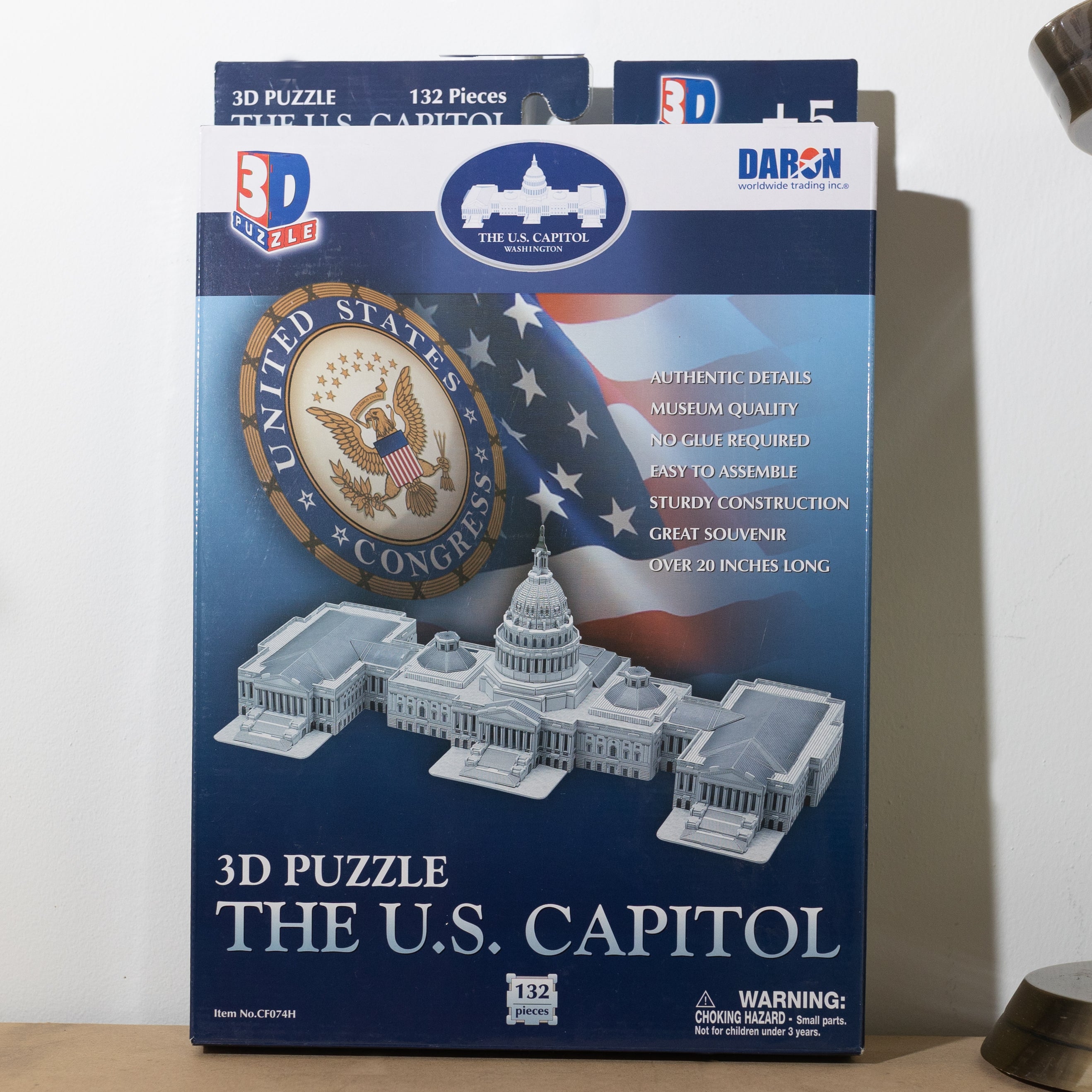 U.S. Capitol Building 3D Puzzle - 500 Piece Architectural Model Kit for Adults & Teens | Collectible Washington DC Souvenir & Educational STEM Toy | Perfect for Home Decor, Gift Giving & Family Game Night