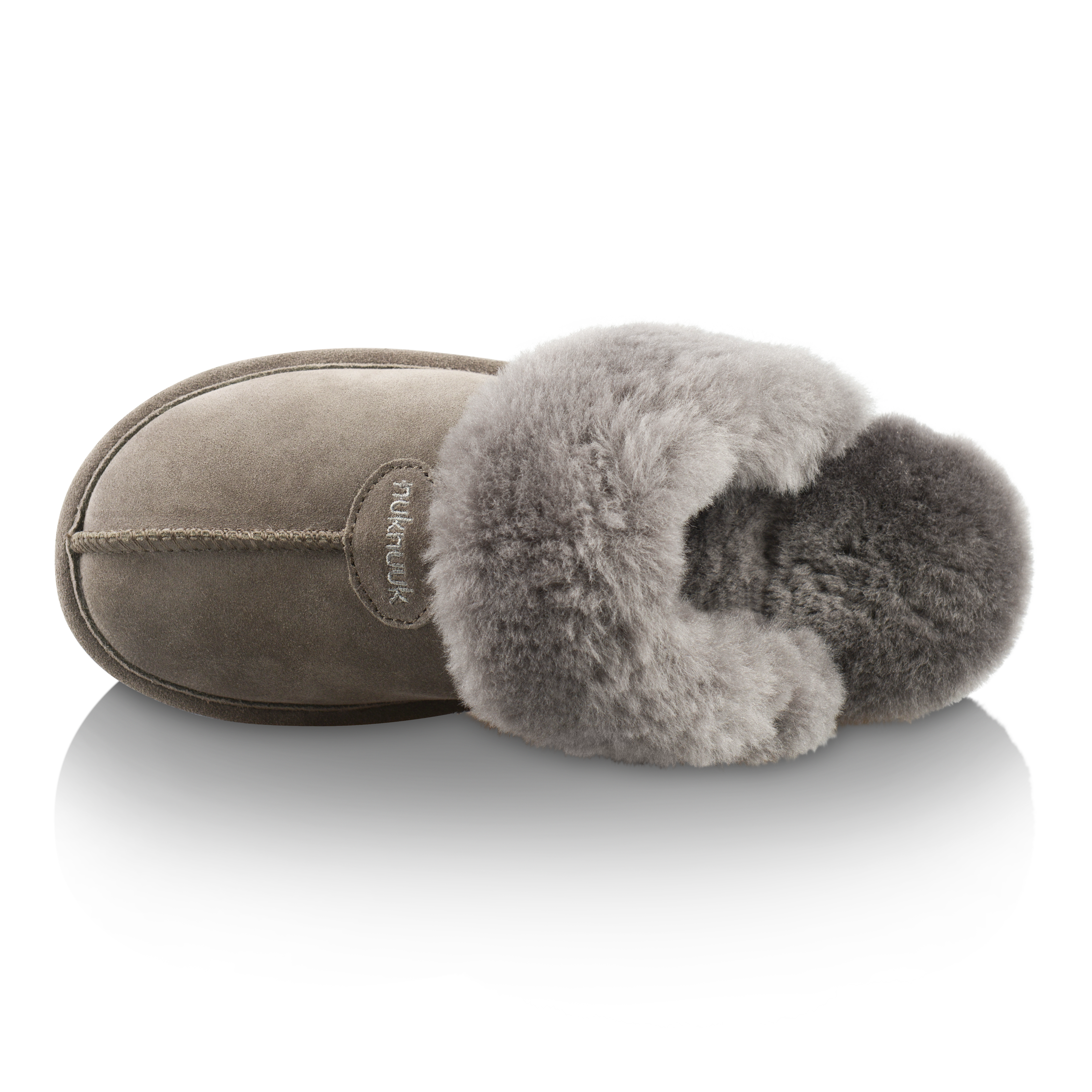 Becca Women's Cozy Memory Foam Slippers - Soft Indoor/Outdoor House Shoes for Women, Grey - Perfect for Relaxing at Home, Lounging & Errands