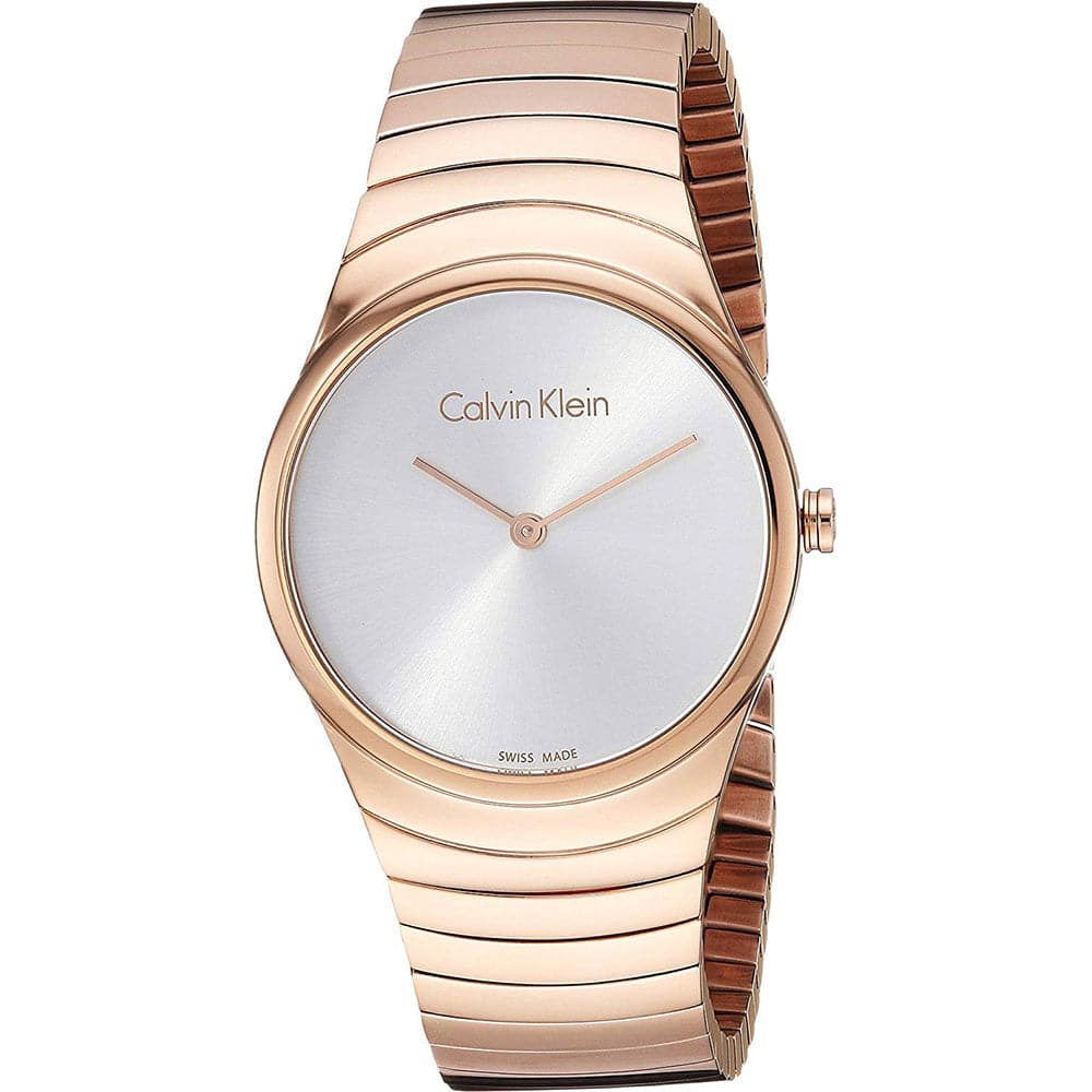 CALVIN KLEIN WHIRL K8A23646 Women's Fashion Watch - Elegant Stainless Steel Bracelet, Minimalist Dial for Everyday Wear, Perfect for Office, Date Night & Special Occasions