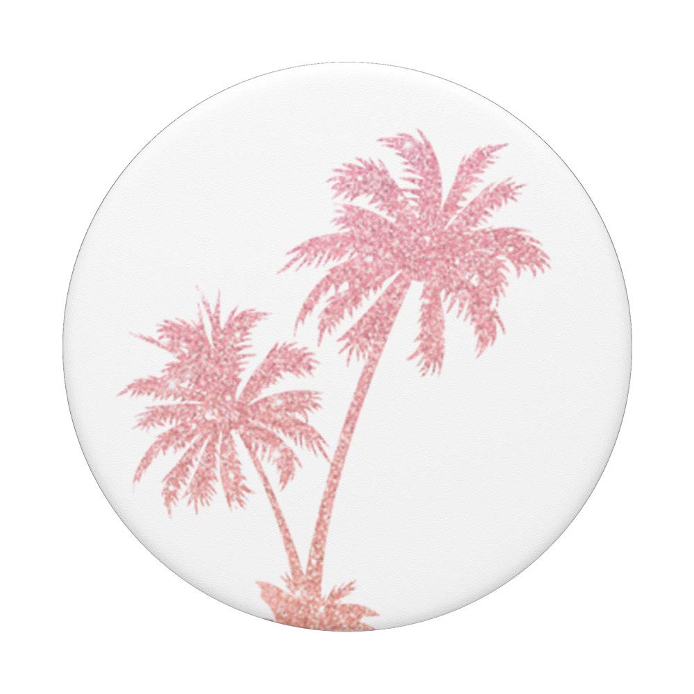 Stylish Pink Palm Tree Rose Design Pop-Up Card - Perfect for Birthdays, Anniversaries & Special Occasions