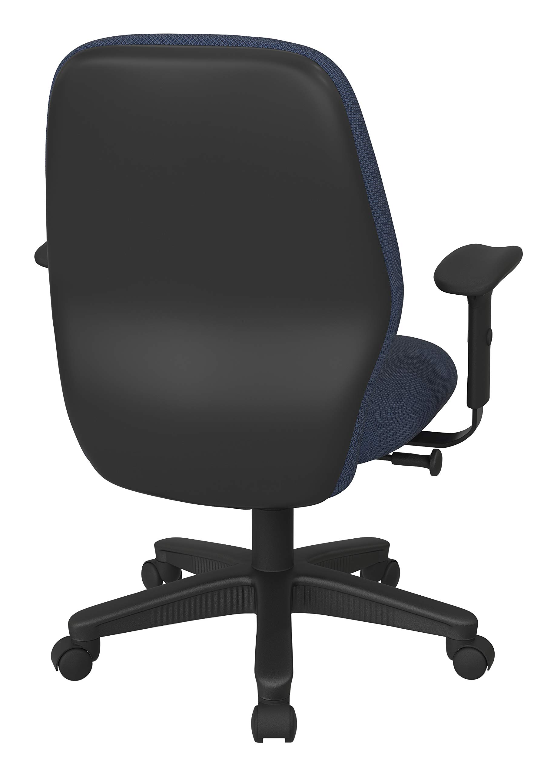 Office Star Ergonomic Mid Back Adjustable Office Desk Chair with Thick Padded Seat & Lumbar Support - Diamond Blue Galaxy Fabric - Perfect for Home Office, Gaming & Workspace Comfort