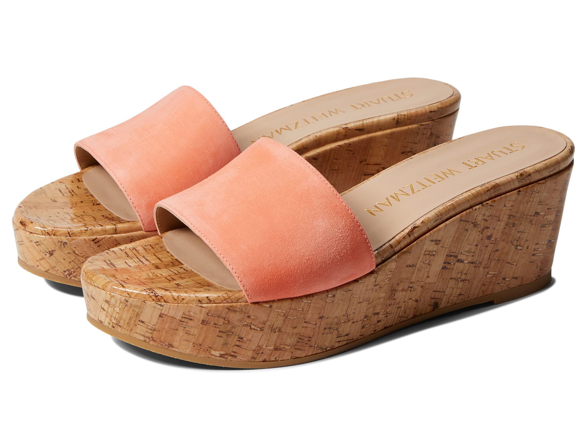 Stuart Weitzman Women's Summer Wedge Sandals - Comfortable Casual Shoes for Beach, Vacation & Everyday Wear