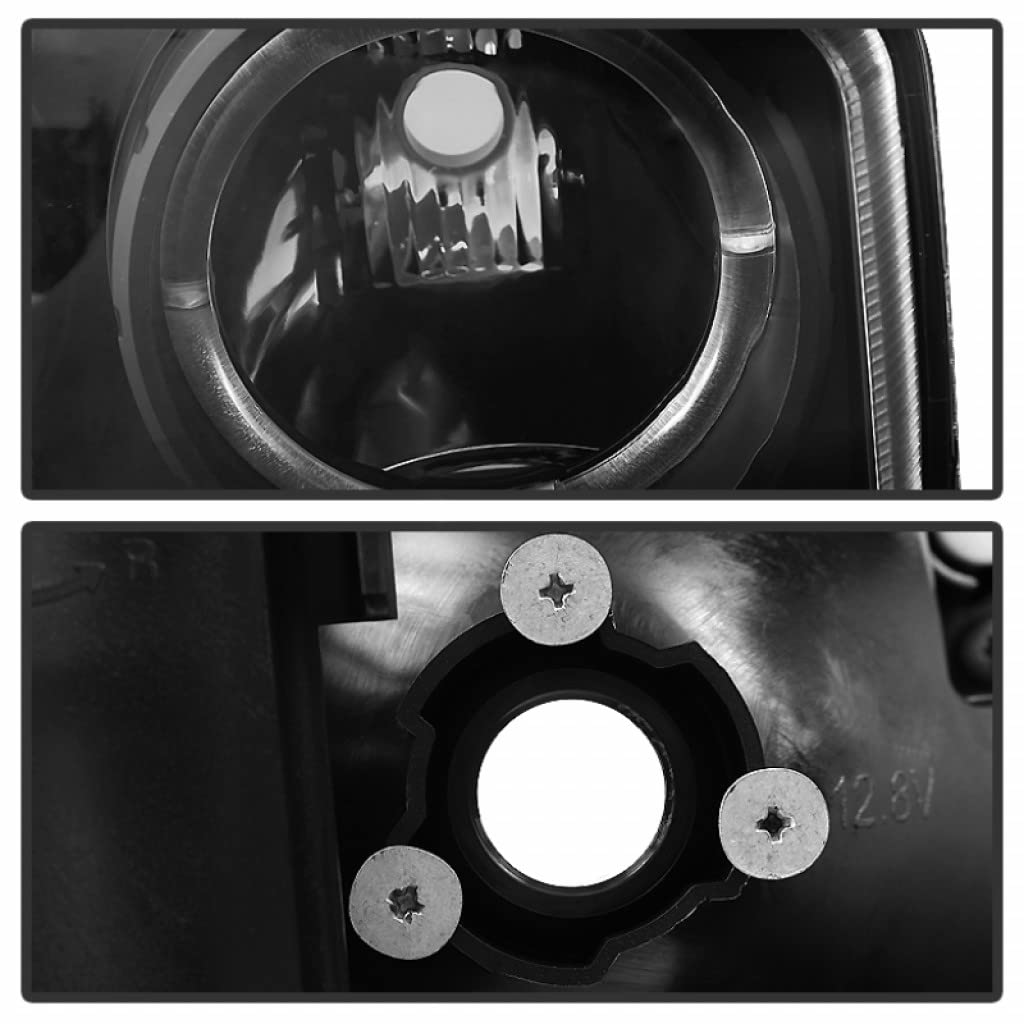 GMC Sierra 1500/3500 Classic 2007 LED Projector Headlights Pair - Black (5009357) | High-Performance Lighting for Night Driving & Off-Road Adventures
