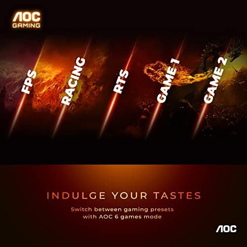 AOC C27G2Z 27-Inch Curved Frameless Gaming Monitor - Full HD 1080p, 240Hz Refresh Rate, 0.5ms Response Time, AMD FreeSync, HDMI 2.0 & DisplayPort, Height Adjustable Stand - Perfect for Xbox, PS5, Switch & PC Gaming, Home Office & Esports
