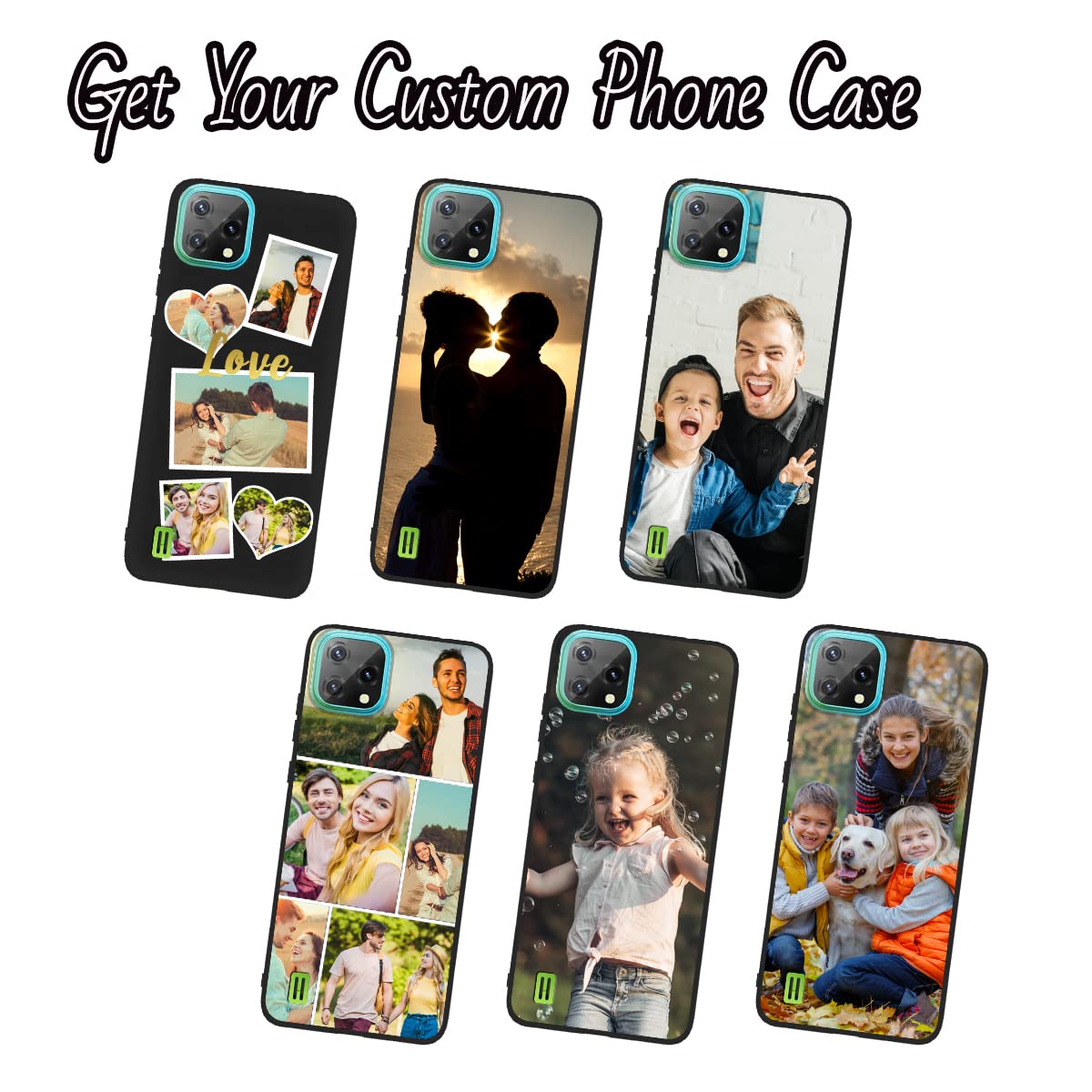 Custom Blackview A55 Phone Case - Personalized Multi-Photo TPU Soft Shell Protective Cover | Anti-Scratch, Shockproof & Durable Design | Perfect for Travel, Work & Everyday Use