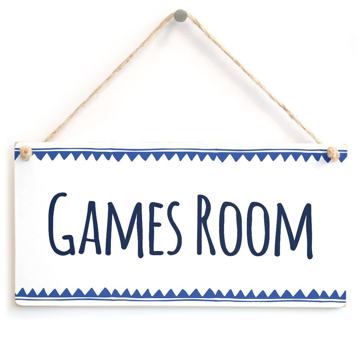 Meijiafei Stylish Blue Border Game Room Sign - 10