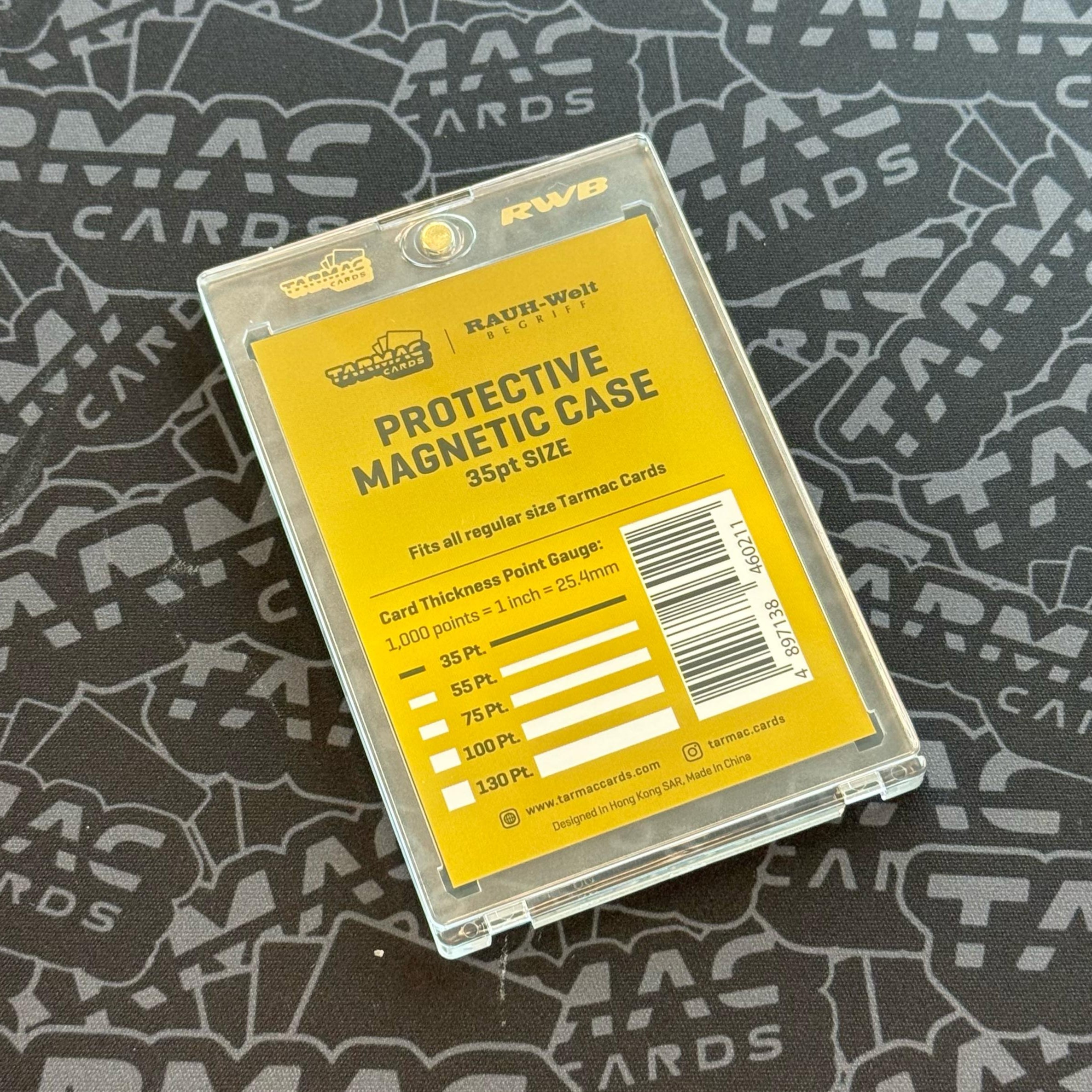 Tarmac Cards X RWB Magnetic Card Holder Case - 35pt Size - Perfect for Collectible Trading Cards, Sports Cards, and Gaming Cards Storage