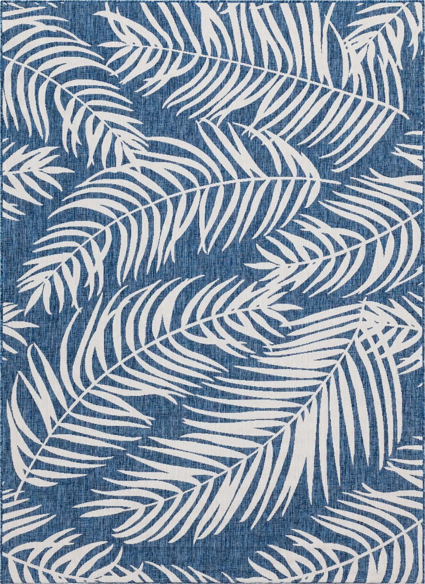 Unique Loom Outdoor Botanical Collection Area Rug - Palm Tree Design 7'10