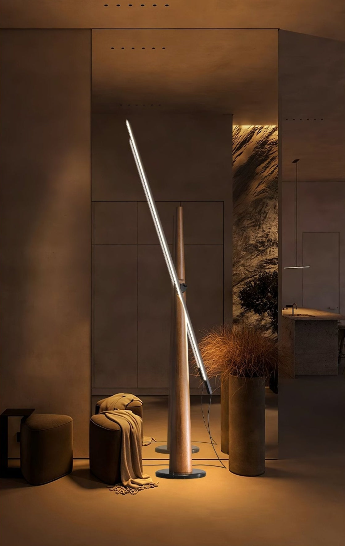 Modern Equora Floor Lamp - Adjustable Brightness LED Standing Light for Living Room, Bedroom & Office - Perfect for Reading, Working & Relaxing