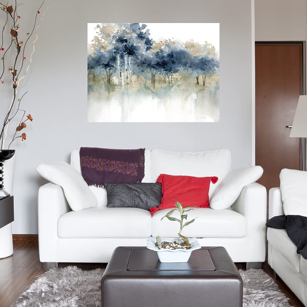 Large Canvas Wall Art for Bedroom & Living Room - Water's Edge Painting by Carol Robinson - 32x24 Inches Fine Art Decor - Perfect for Home, Office & Gift Giving