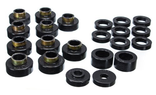 Energy Suspension 2.4102G Polyurethane Body Mount Kit for Jeep CJ5 CJ6 CJ7 - Durable Replacement Bushings for Off-Road, Rock Crawling & Daily Driving