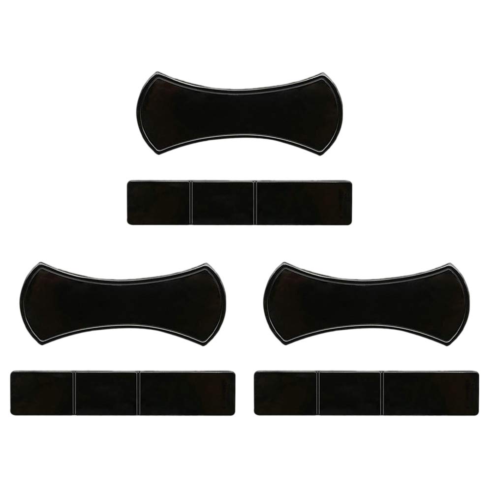 6-Pack Multi-Function Nano Rubber Phone Stand Holder - Wall Sticker & Car Bracket for iPhone, Samsung (Rectangle + Butterfly Shape) | Perfect for Home, Office & Car Use