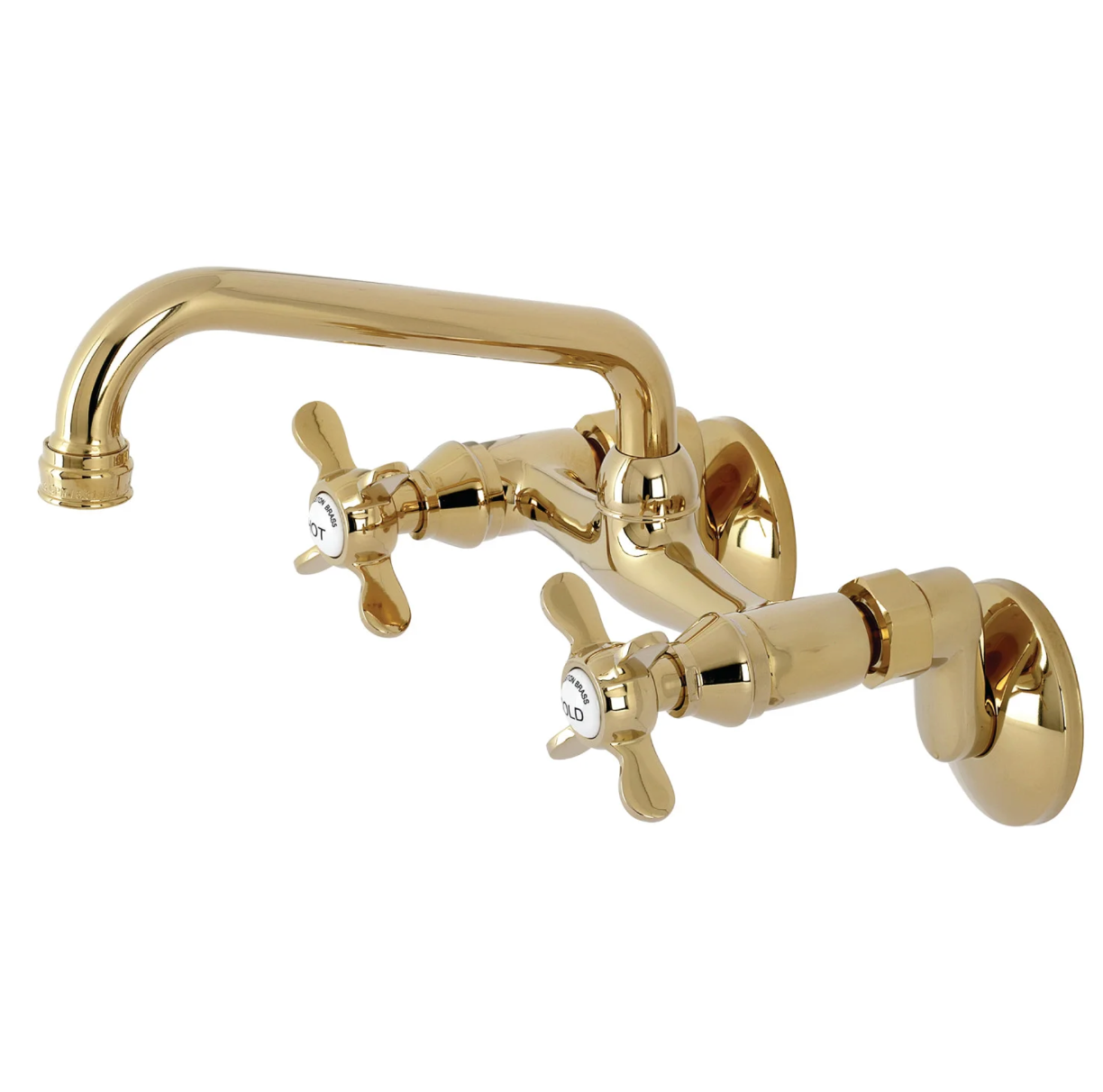 Essex Two Handle Wall Mount Kitchen Faucet - Durable Stainless Steel Sink Faucet for Modern Kitchens | Perfect for Small Spaces & RV Use
