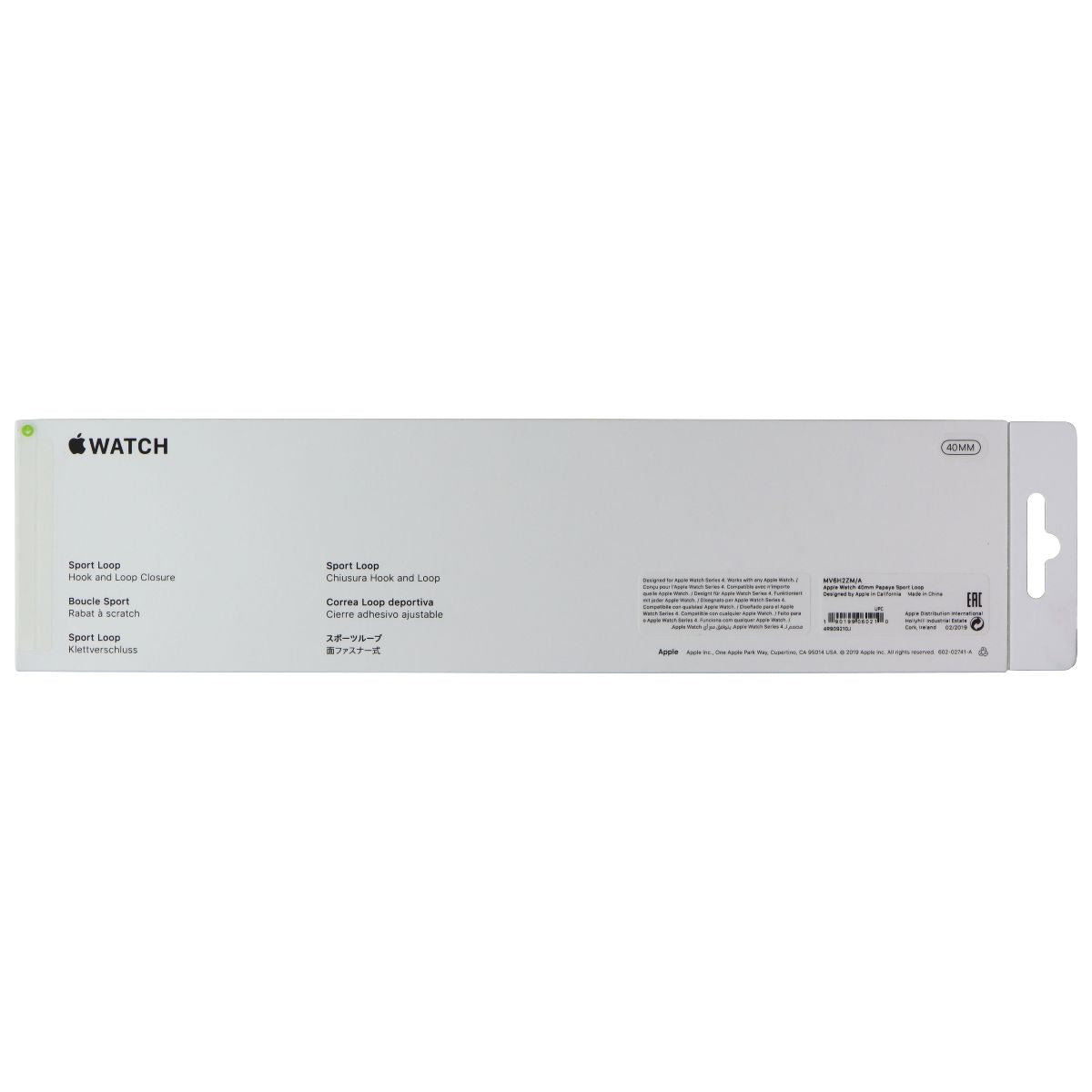 Apple Watch 40mm Sport Loop Band - Compatible with 41mm/40mm/38mm Apple Watch - Breathable Nylon Strap (MV6H2ZM/A) - Perfect for Running, Workouts & Everyday Wear