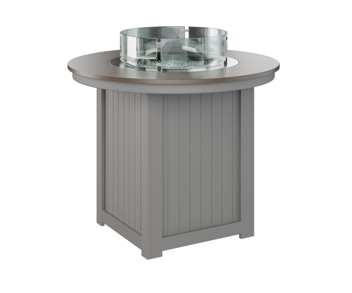 Berlin Gardens Donoma 44-Inch Round Outdoor Fire Pit Table - Counter Height Gas Fire Table for Patio, Deck, Backyard & Poolside Gatherings