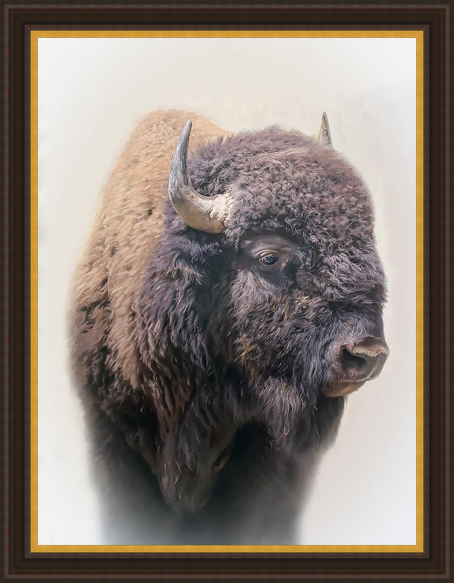 Bison Large Wall Art - Stunning Bison Canvas Print for Home & Office Decor | Perfect for Living Room, Bedroom, or Cabin Wall Decor