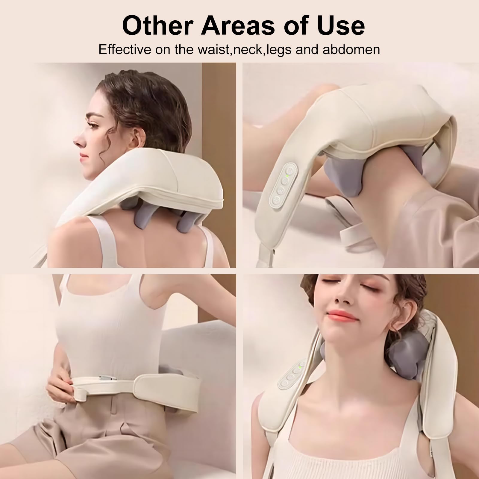 2024 Best Prime Day Deals - Shiatsu Neck & Shoulder Massager with Heat - Relaxing Birthday Gifts for Women - Perfect for Office, Travel & Home Use