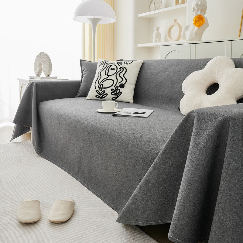 Premium Yara Velvet Non-Slip Waterproof Sofa Cover - Pet Friendly Furniture Protector for Living Room, Bedroom & Home Decor
