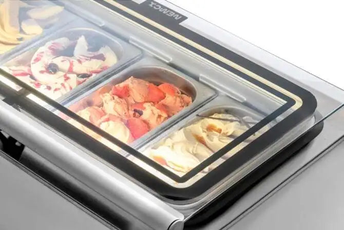 Nemox Pro 100 Compact Countertop Freezer - 3.5 Cu Ft Energy Efficient Mini Freezer for Home, Office, Dorm or RV - Perfect for Storing Frozen Foods, Ice Cream & Beverages