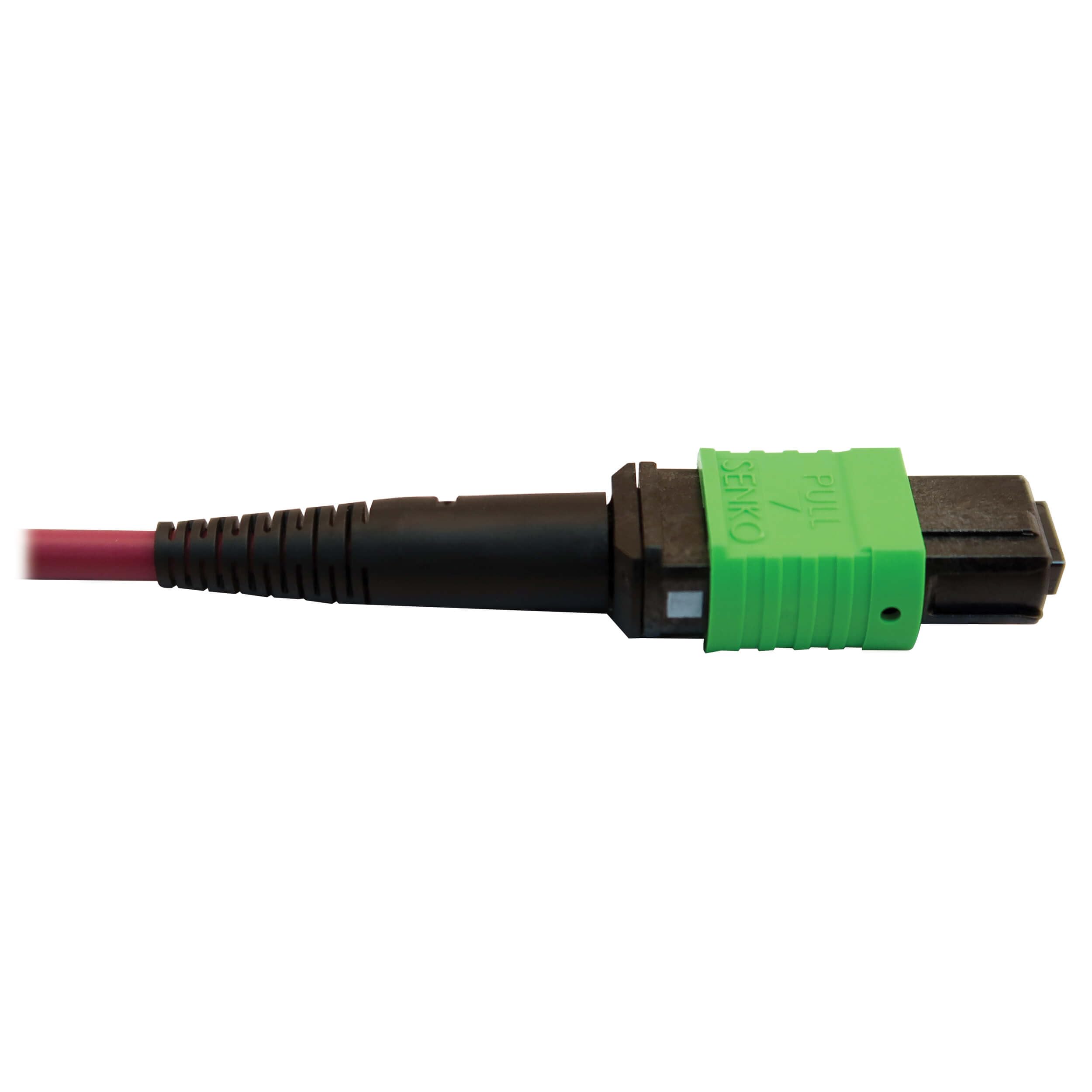 Tripp Lite 400GB OM4 Multimode Fiber Optic Cable (50/125) - 16F MTP/MPO-APC to 8X LC Duplex, Plenum Rated, 5m Magenta (N846D-05M-16EMG) - High-Speed Data Center & Server Room Connectivity Solution