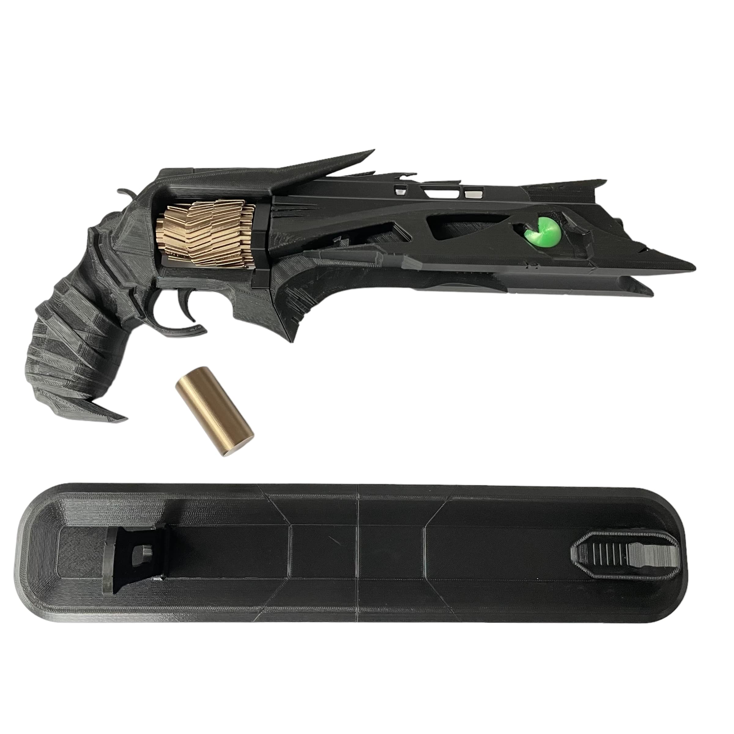 Thorn Hand Cannon Replica - Fully Assembled with Display Stand | Perfect for Cosplay, Gaming Collectibles & Home Decor
