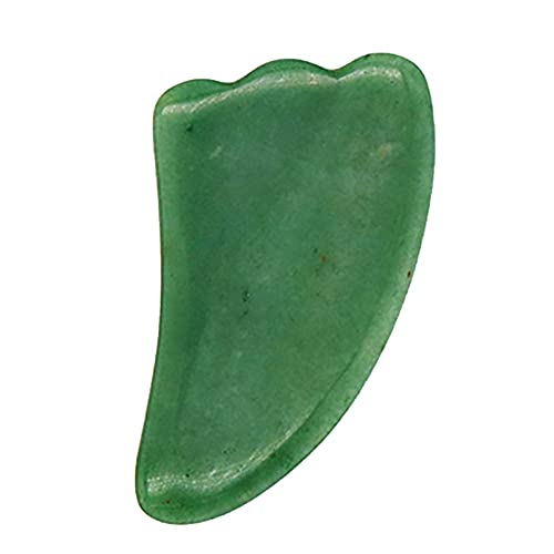 Natural Jade Gua Sha Face Massage Tool for Face, Neck, Shoulder & Body - SPA Therapy Scraping Tool for Relaxation & Skin Care - Perfect for Home Facial, Self Care & Stress Relief