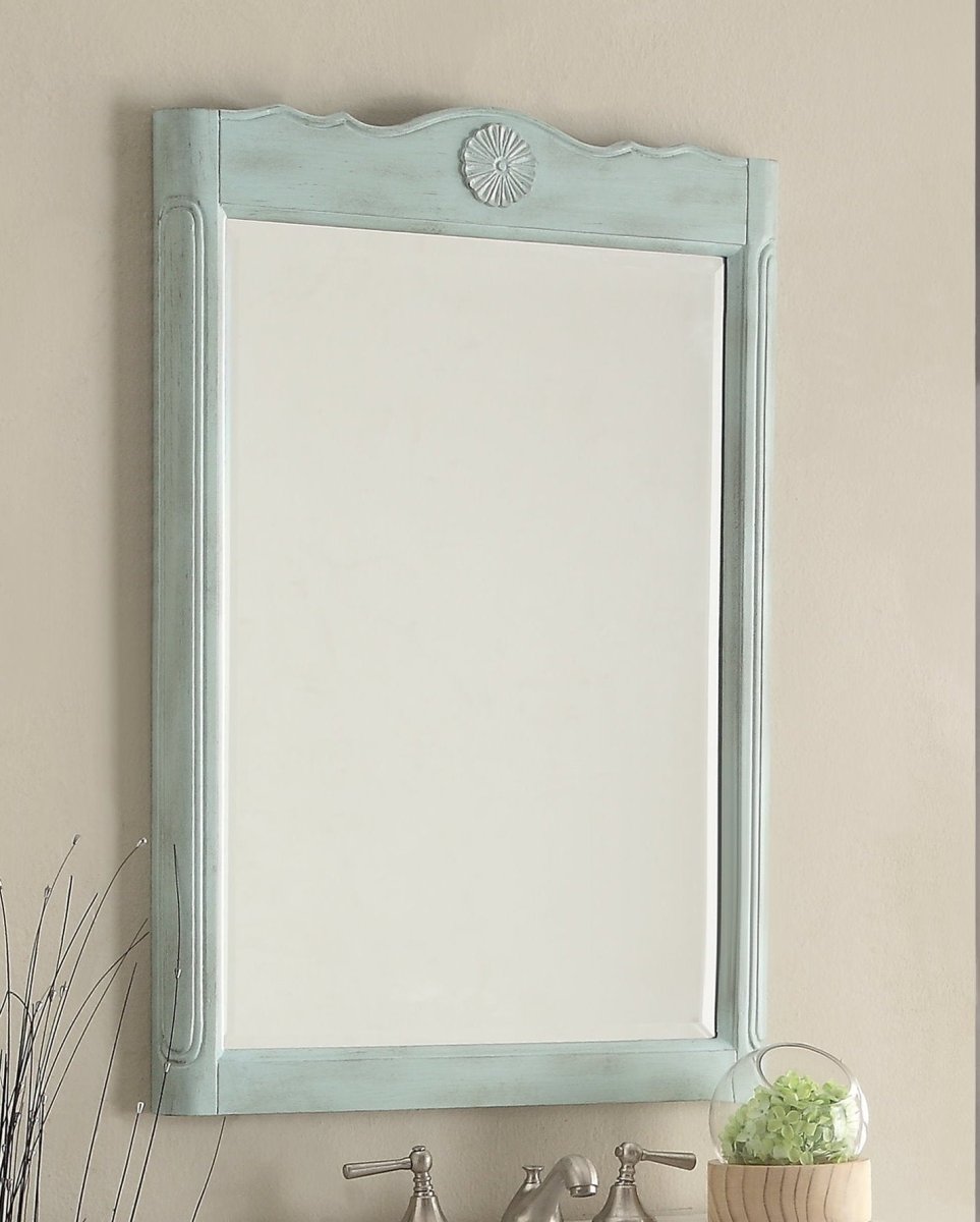 24 Inch Wall Mirror MR 838LB - Modern Frameless Bathroom Vanity Mirror with LED Lights for Makeup & Shaving - Perfect for Bedroom, Bathroom, and Dressing Room Decor