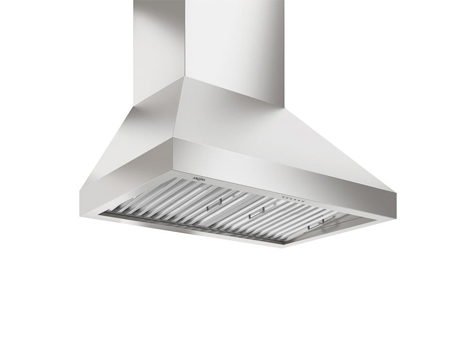 WPRO Turbo 36 Inch Wall Mount Range Hood - 1000 CFM Powerful Kitchen Ventilation for Smoke & Odor Removal - Perfect for Home Cooking, Grilling & Commercial Kitchens