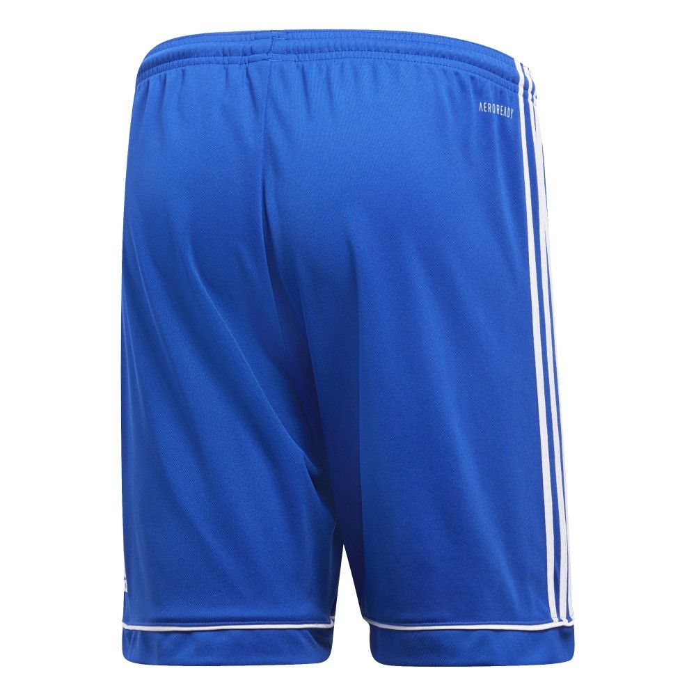 Adidas Adult Squadra 17 Athletic Shorts - Blue/White - Comfortable Sports Shorts for Men & Women - Perfect for Running, Gym Workouts & Casual Wear