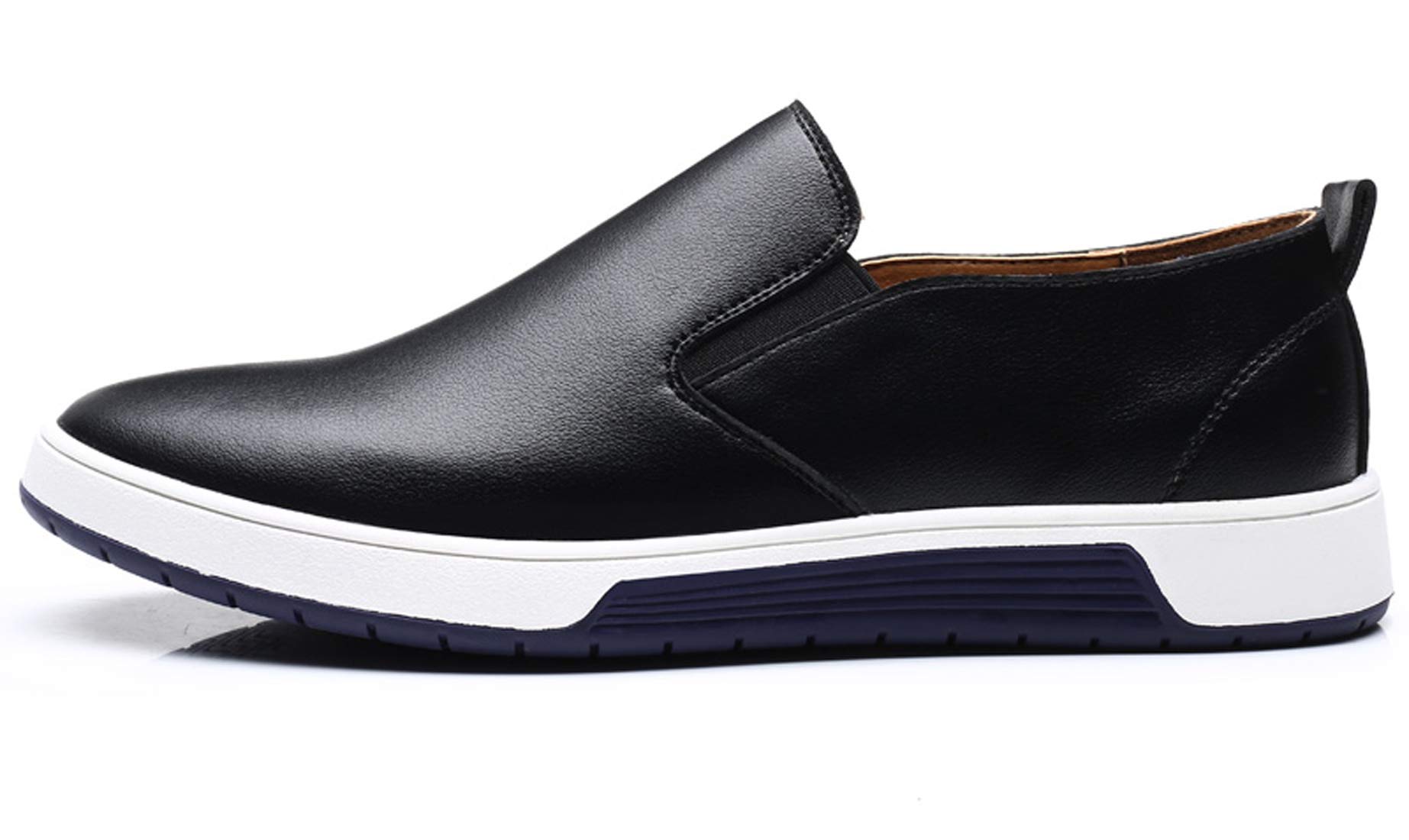 Santimon Men's Slip-On Loafers - British Style Breathable Flat Dress Shoes & Fashion Sneakers for Business Casual & Office Wear