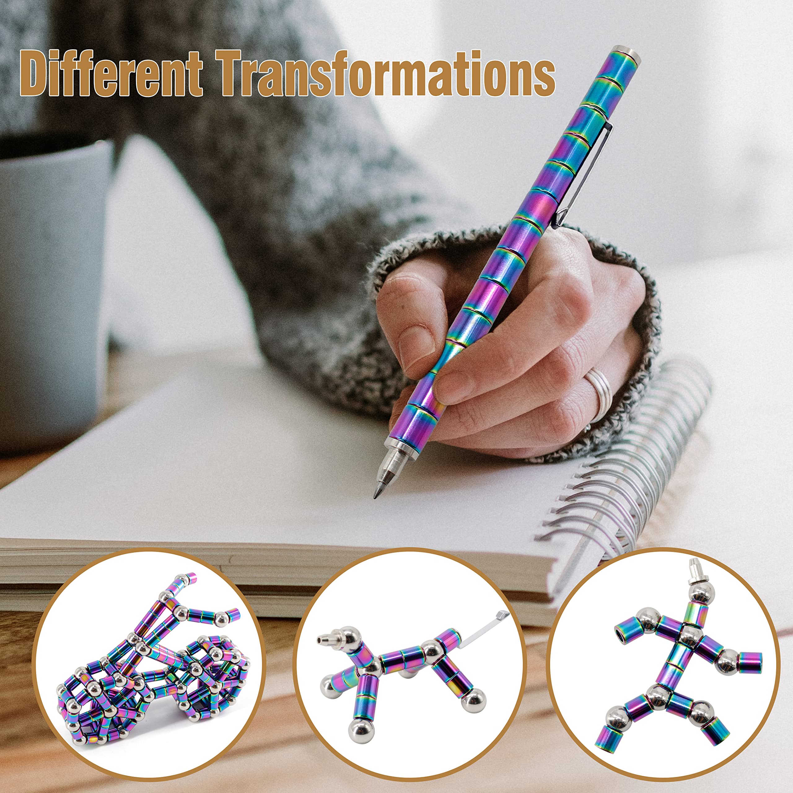 Magnetic Fidget Pen - Cool Stress Relief & Focus Toy for Teens & Adults - Unique Gift for Boys & Girls - Perfect for Office, School & ADHD Focus Aid