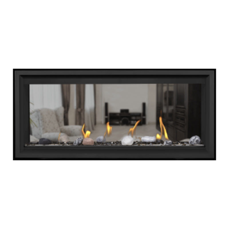 Napoleon Vector 38 See-Through Linear Direct Vent Gas Fireplace - LV38N2 1 | Modern Home Heating Solution for Living Rooms & Patios