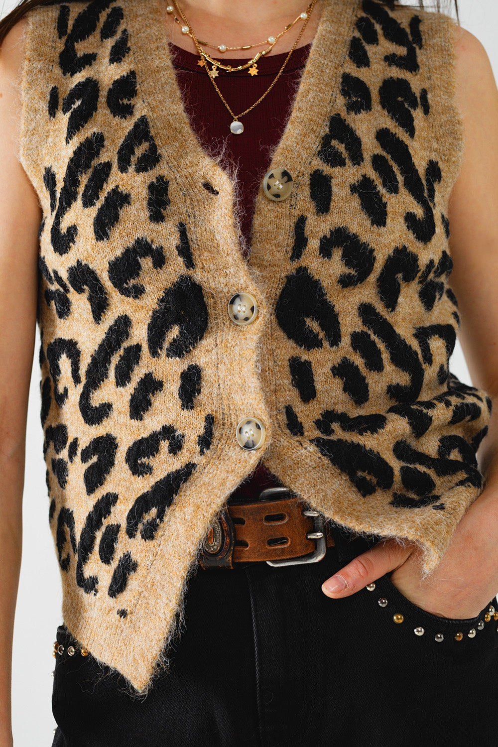 Leopard Print Mesh Vest for Women - Stylish & Comfortable Fashion Top for Casual Outfits, Layering, and Outdoor Activities