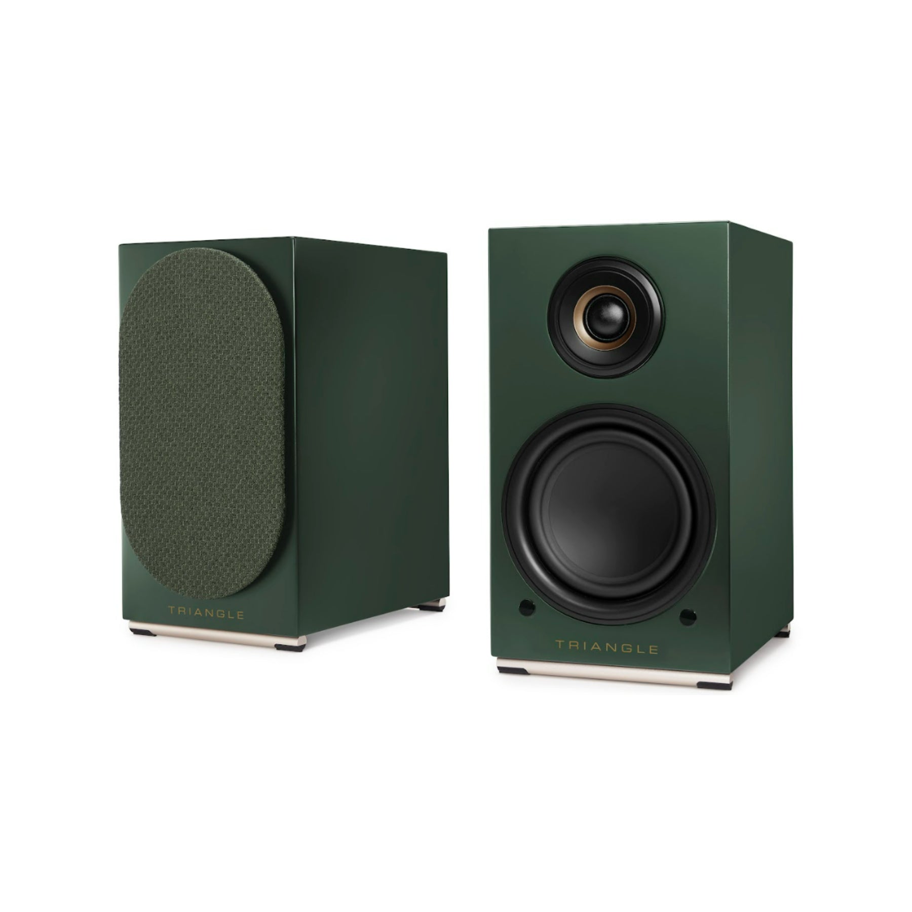 Triangle AIO Twin Powered Bookshelf Speakers Pair - High-Quality Open Box Clearance | Perfect for Home Theater, Gaming & Music Listening