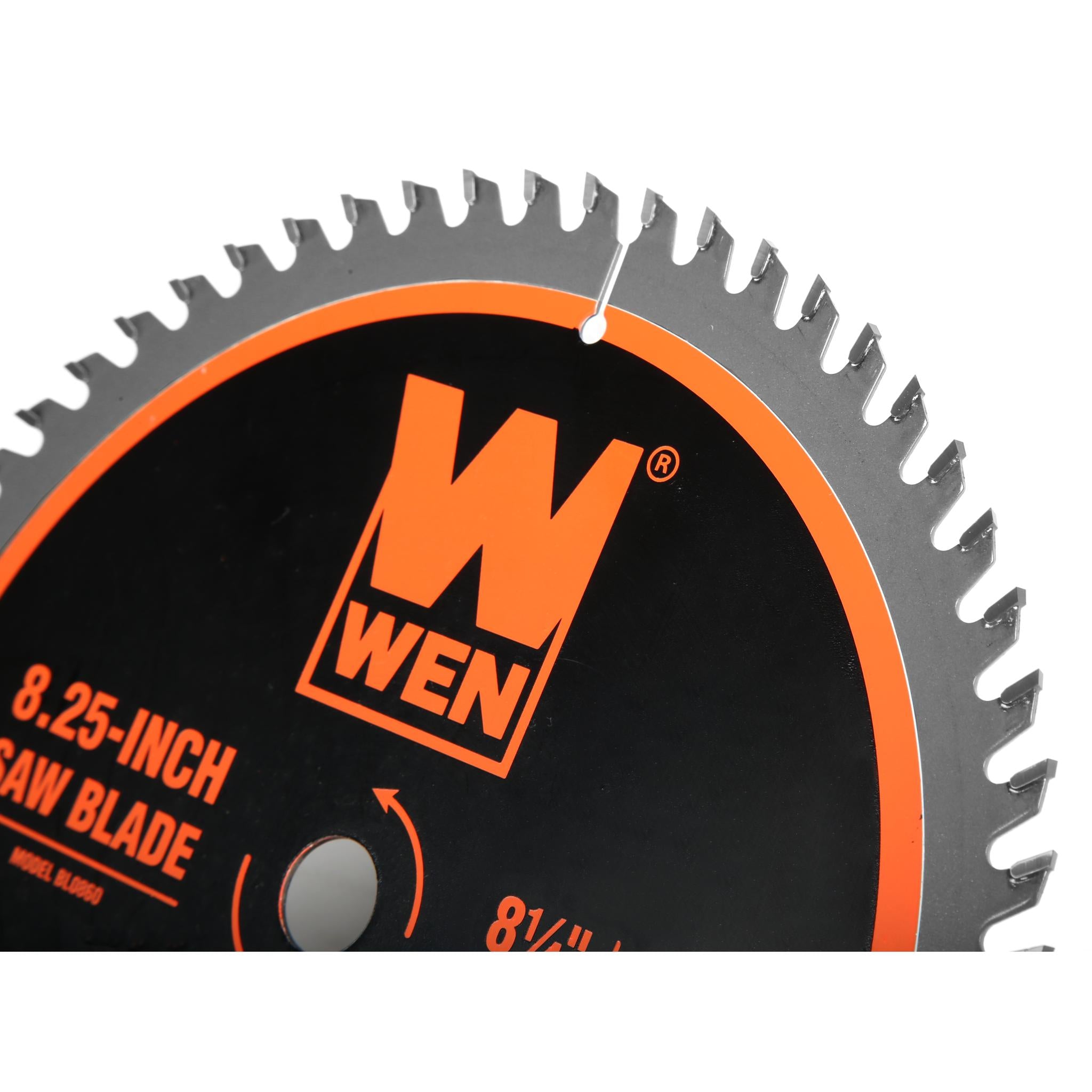 WEN BL0860 8.25 Inch 60-Tooth Fine Finish Carbide-Tipped Circular Saw Blade for Woodworking, Plywood & MDF Cutting - Perfect for Table Saws & Miter Saws