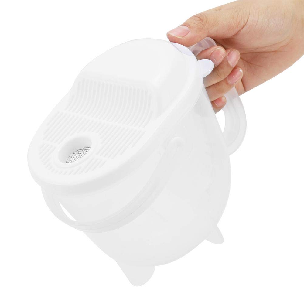 Premium Rice Washing Strainer - Durable Resin Material with Ergonomic Handle - Multi-Functional Kitchen Tool for Washing Rice, Beans, Grapes & Vegetables - Perfect for Meal Prep, Cooking & Healthy Eating