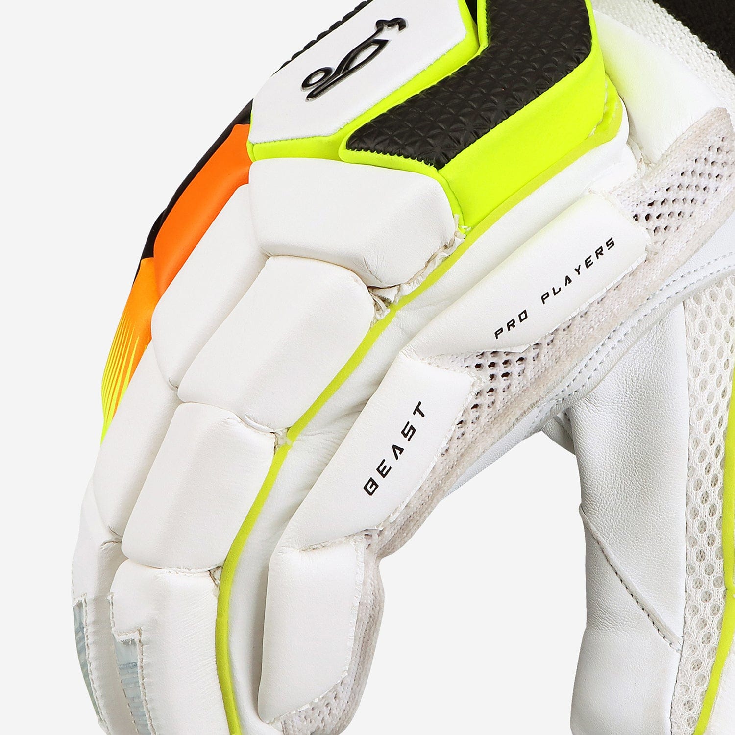 Kookaburra Beast Pro Players Adult Cricket Batting Gloves - Premium Leather Protection for Cricket Players - Perfect for Practice & Competitive Matches
