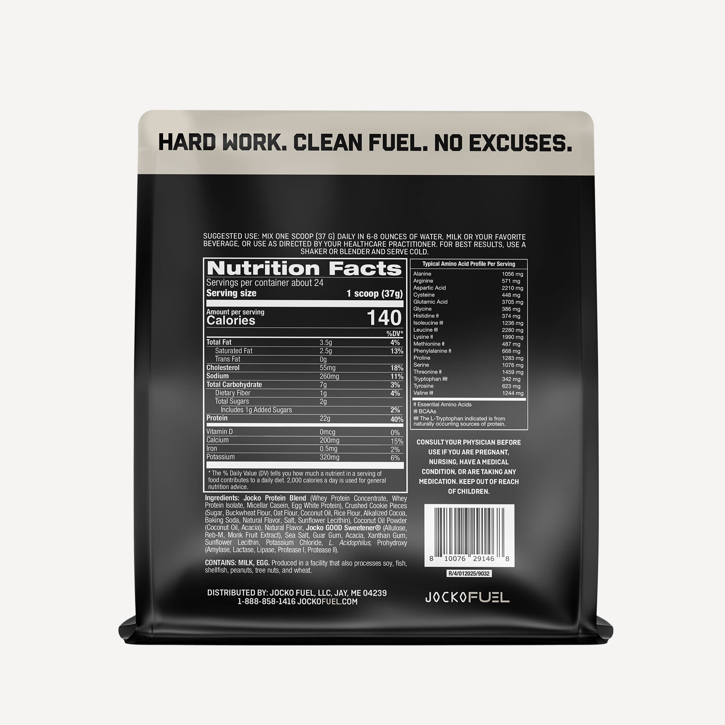 JOCKO MÖLK Premium Whey Protein Powder - 25g Protein per Serving, Low Sugar, Keto Friendly - Perfect for Post-Workout Recovery, Muscle Building & Healthy Lifestyle