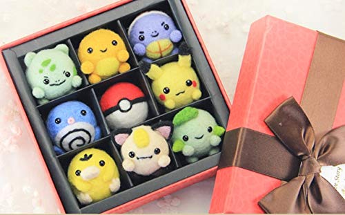 Xuccus DIY Wool Needle Felting Kit - Cartoon Animal Set, Handmade Craft for Needlepoint & Felt Decorations (Color: Gift Box 2) | Perfect for DIY Gifts, Home Decor & Creative Craft Projects