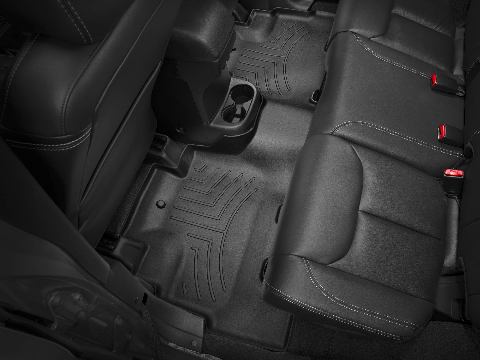 WeatherTech Custom Fit Floor Liners for Jeep Wrangler JK Unlimited 4-Door & Wrangler Unlimited 4-Door - 2nd Row (Model 445732) | Heavy Duty All-Weather Protection | Perfect for Off-Roading, Camping & Daily Commute | Black
