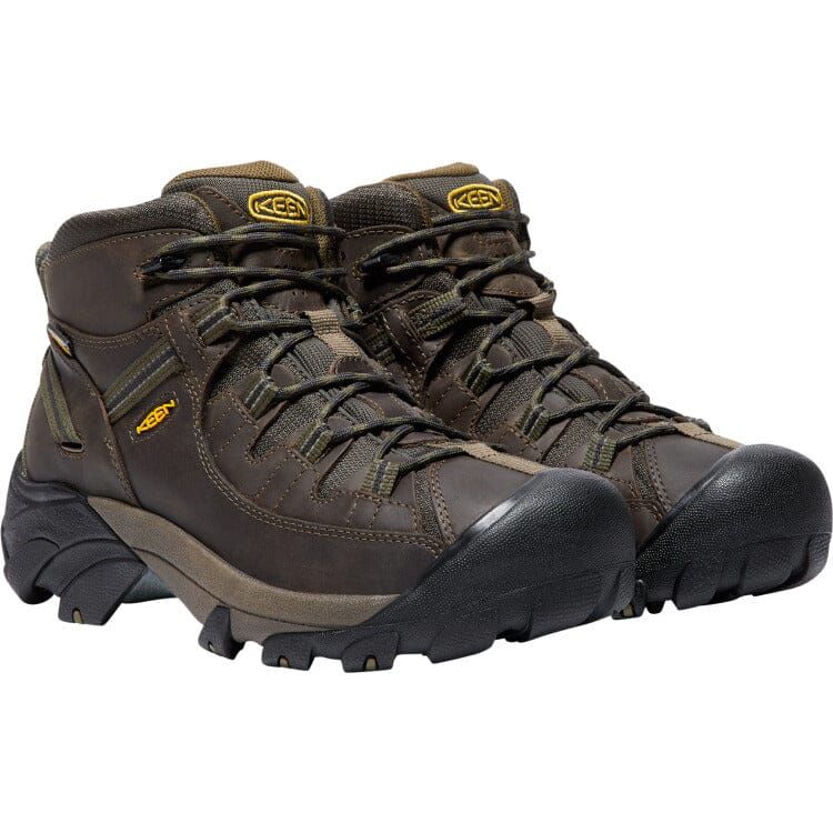 KEEN TARGHEE II MID WATERPROOF HIKING BOOTS FOR MEN - Lightweight & Durable Outdoor Shoes for Trail Walking, Backpacking & Mountain Adventures