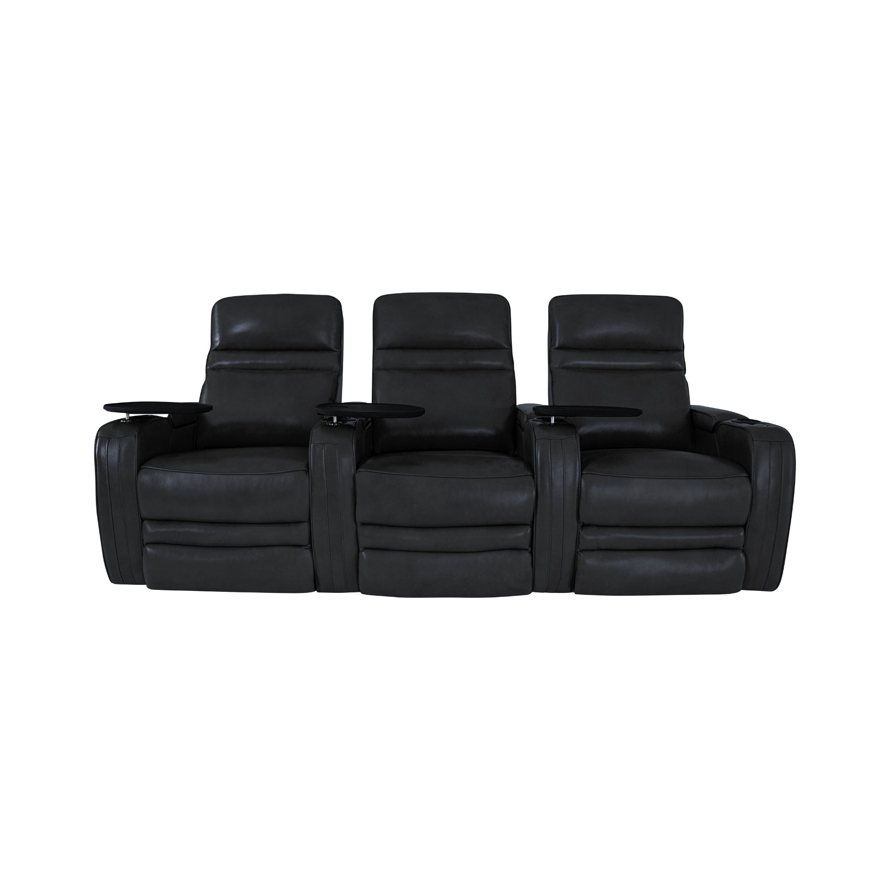 RowOne Cortes Premium Home Theater Seating - Recliner Sofa with Cup Holders & USB Charging for Ultimate Movie Nights & Entertainment Room Comfort